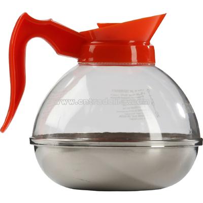 Plastic coffee decanter decaf