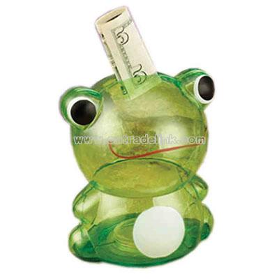 Plastic frog bank