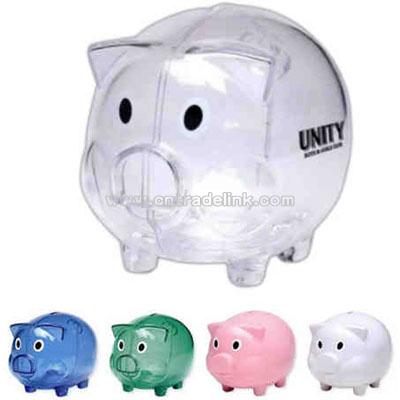 Plastic piggy bank