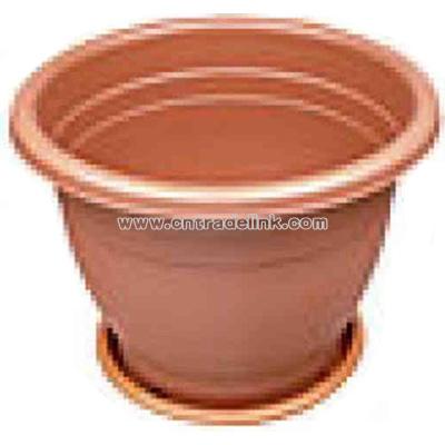 Plastic potting vase