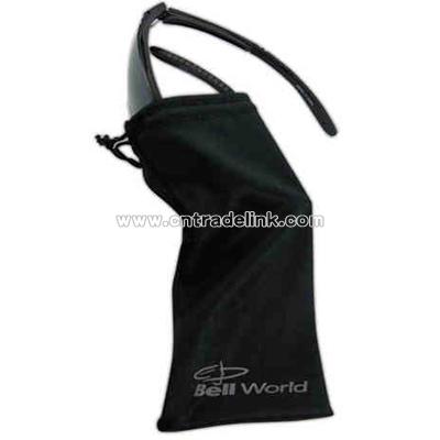 Plastic recycled microfiber drawstring bag for sunglasses