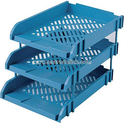 Plastic top-grade 3 layer file tray