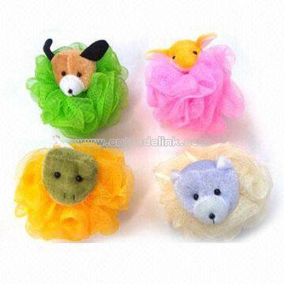 Plush Animal Bath Puff