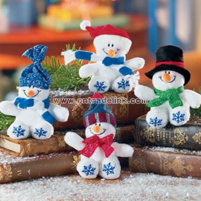 Plush Bean Bag Snowflake Snowmen