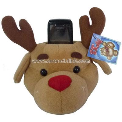 Plush Mobile Phone Holder /Moose