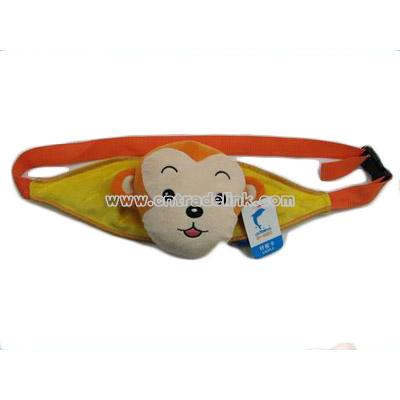 Plush Monkey Waist Bag