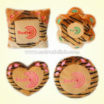 Plush Pillow/Cushion FM Scan Radios