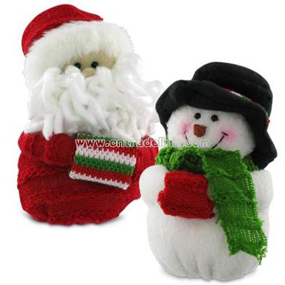 Plush Santas or Snowmen