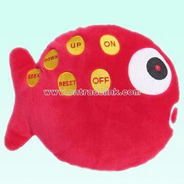 Plush and Stuffed Fish Shape FM Scan Radio