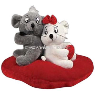 Plush valentine mice