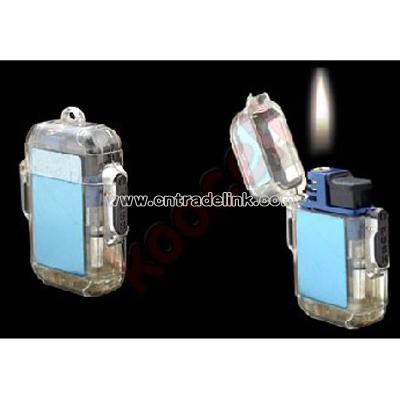 Pocket Refillable Gas Windproof Cigarette Cigar Lighter Blue
