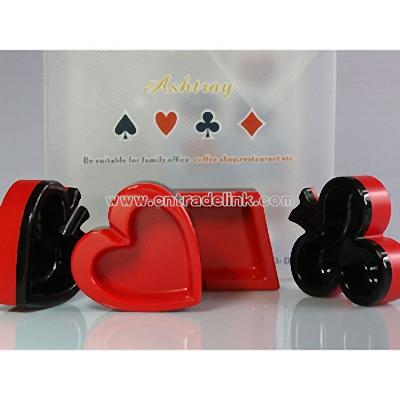 Poker Ashtray Set