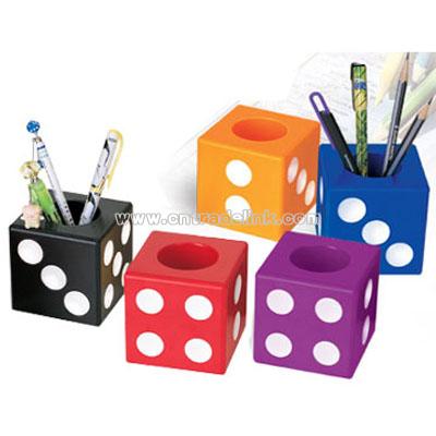 Poker Dice Pen Holder