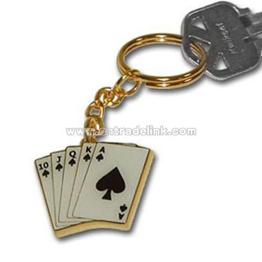Poker Keychain in Playing Cards Design