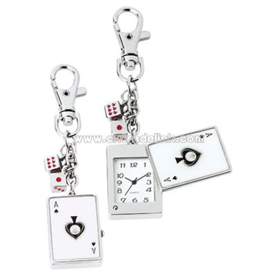 Poker Watch Keychain