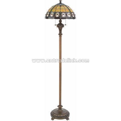 Polare Tiffany Floor Lamp Antique Bronze