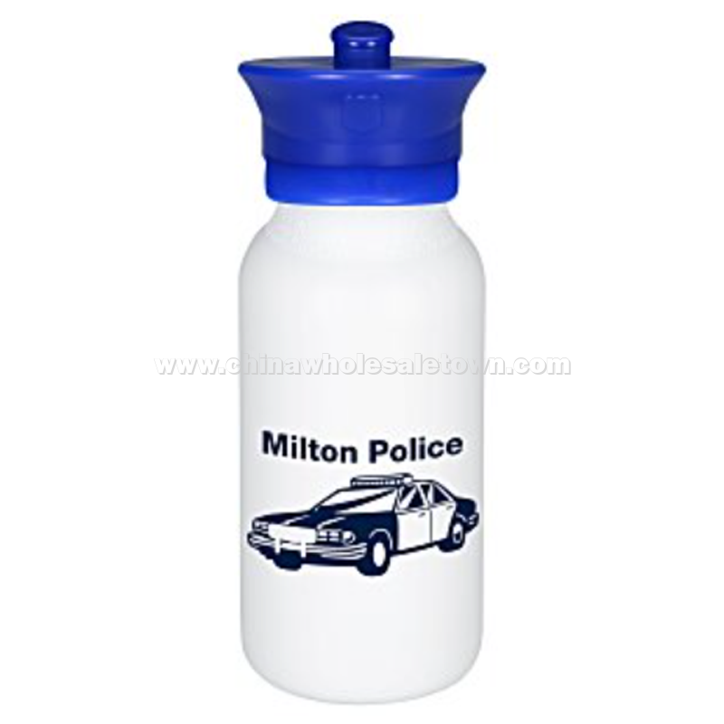 Police Officer Hat Sport Bottle - 20 oz.