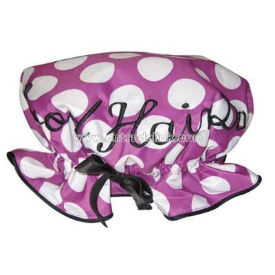 Polka Dots Satin Shower Cap - Good Hair Day