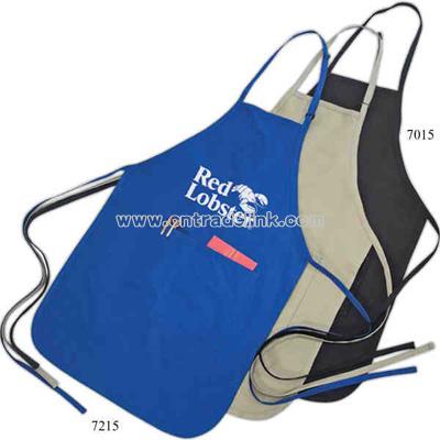 Poly-cotton bib style apron