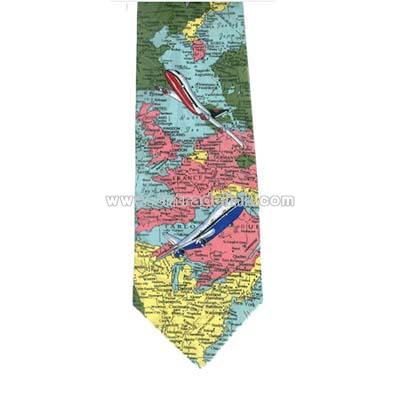 Polyester printed tie