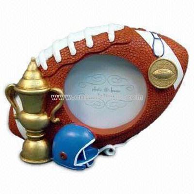 Polyresin American Football Shape Photo Frame