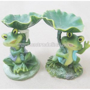 Polyresin Garden Frog and Garden Animals