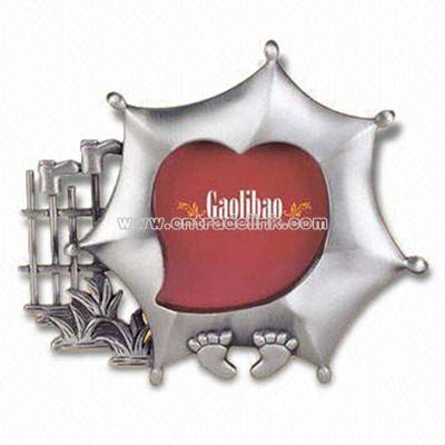 Polyresin Photo Frame with E-plated Color