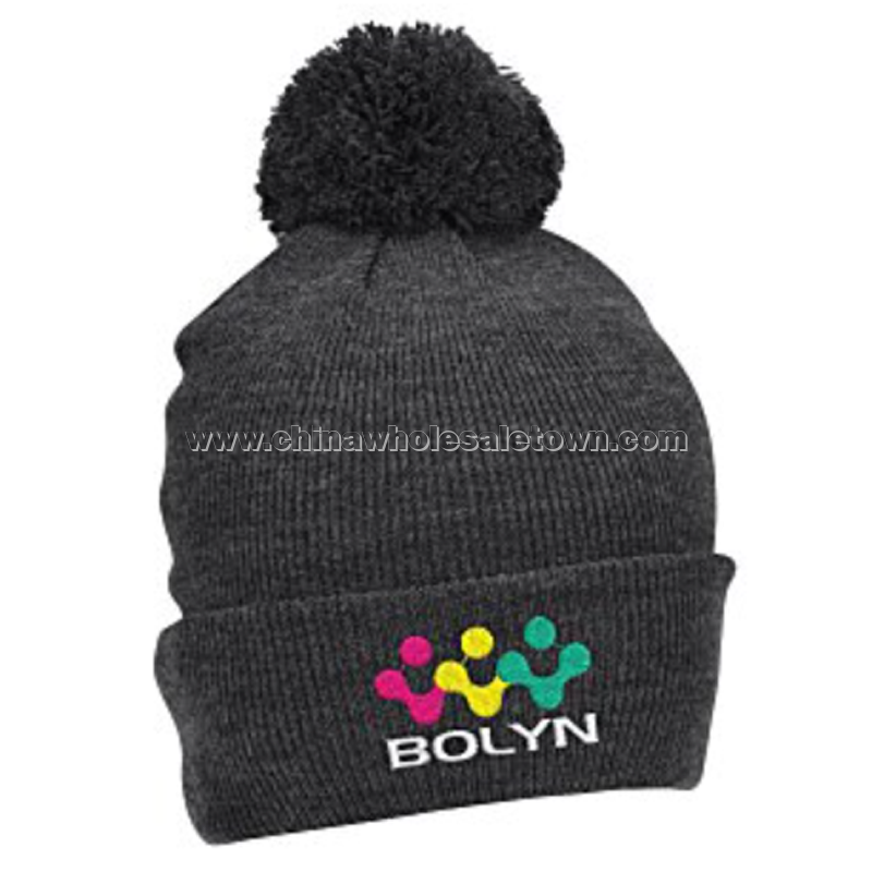 Pom Pom Cuffed Beanie