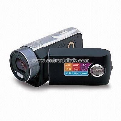 Portable Digital Video Camera with 5.0-megapixel Photo Resolution and 2.4-inch Large Screen