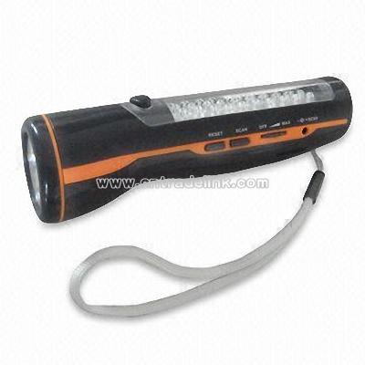 Portable Flashlight with FM Radio
