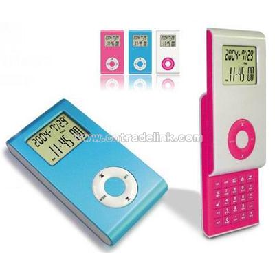 Promotion Gift Digital Calendar Alam Clock and Calculator