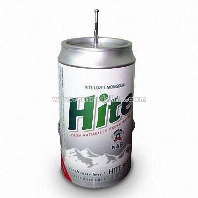 Promotional Digital Radio with Novel Design and FM Scan Radio in Can Shape