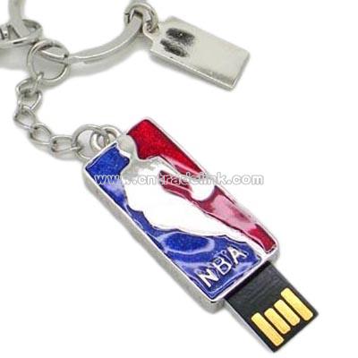 Promotional Key Ring USB Flash Memory Drive