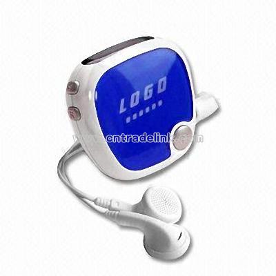 Promotional Pedometer with Radio and Earphone