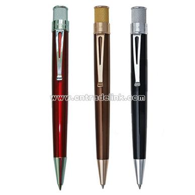 Promotional Pen with Brass Pen Barrel and Glossy Color Finish