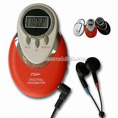 Promotional Radio Pedometer