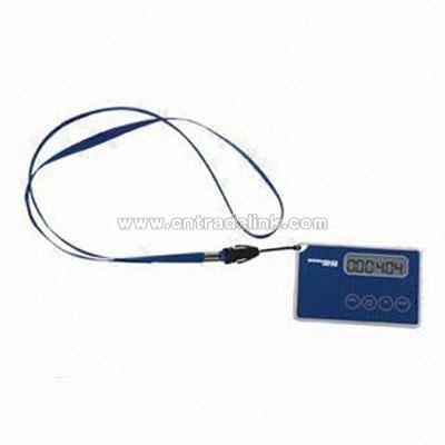 Promotional Slim Card Digital Pedometer