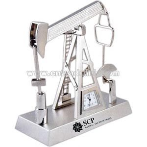 Pump jack style clock