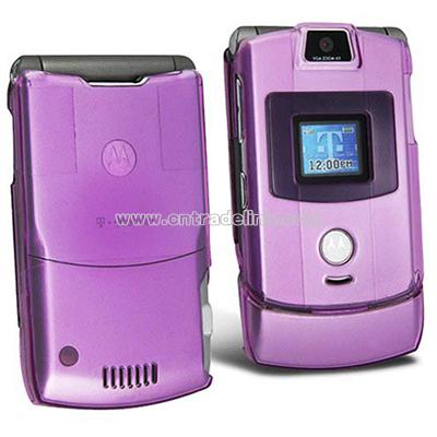 Purple Clip On Case for Motorola Razr V3 / V3c