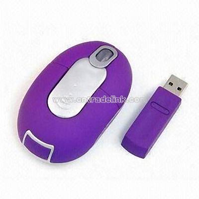 Purple Wireless Optical RF Mouse