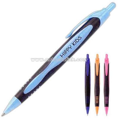 Push-action ballpoint plastic pen