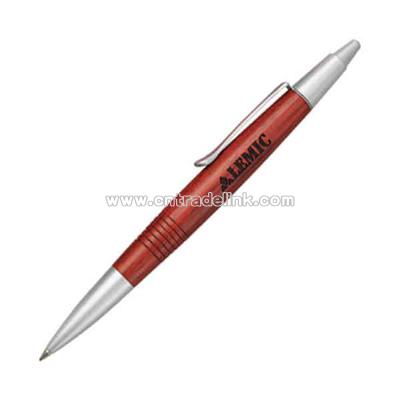 Push action pen with futurist shape