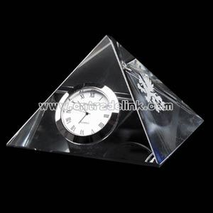 Pyramid Crystal clock