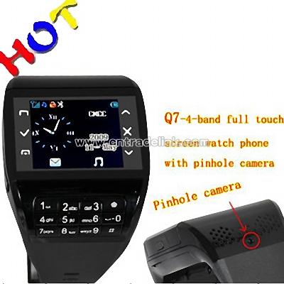 Quadband Single-Card 2.0MP Camera Watches Mobile Phone