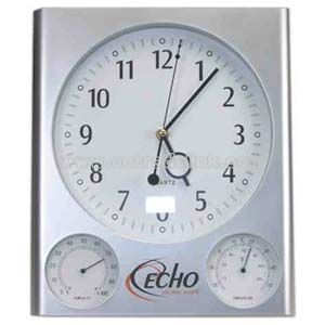 Quartz silver wall clock