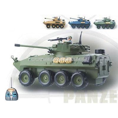 R/C Armored Car Which Can Shoot Water