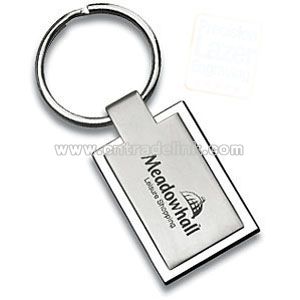 RECTANGULAR GENEVA METAL KEYRINGS