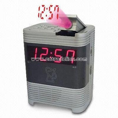 Radio Controlled Clock Radio with Projection