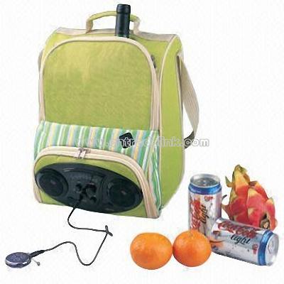 Radio Cooler Bag with Built-in AM/FM Radio