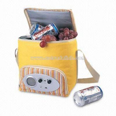 Radio Cooler Bag with Capacity of 12 Cans